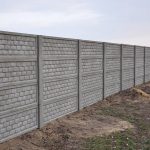 Забор бетонный секционный "Кирпич"