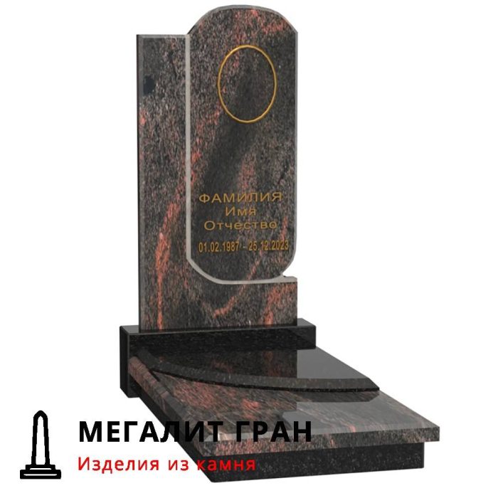 R-022 памятник одиночный, резной — изображение 2