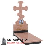 R-043 памятник одиночный, крест, резной — изображение 6