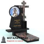 А-04 памятник одиночный, комбинированный, элитный с крестом — изображение 2