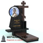 А-04 памятник одиночный, комбинированный, элитный с крестом — изображение 9