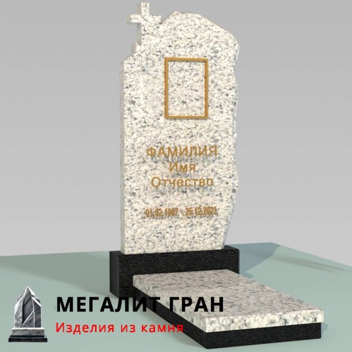 А-05 памятник одиночный, элитный с крестом — изображение 3