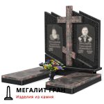 D-103 памятник двойной, комбинированный с крестом — изображение 2