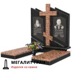 D-103 памятник двойной, комбинированный с крестом — изображение 3