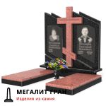 D-103 памятник двойной, комбинированный с крестом — изображение 11
