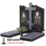 D-103 памятник двойной, комбинированный с крестом — изображение 6