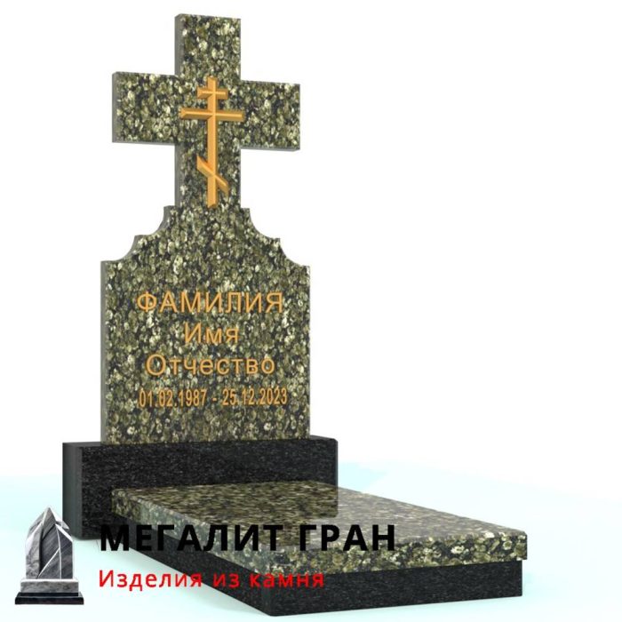 В-013 памятник одиночный, с крестом — изображение 4