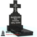 В-013 памятник одиночный, с крестом