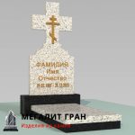 В-013 памятник одиночный, с крестом — изображение 12