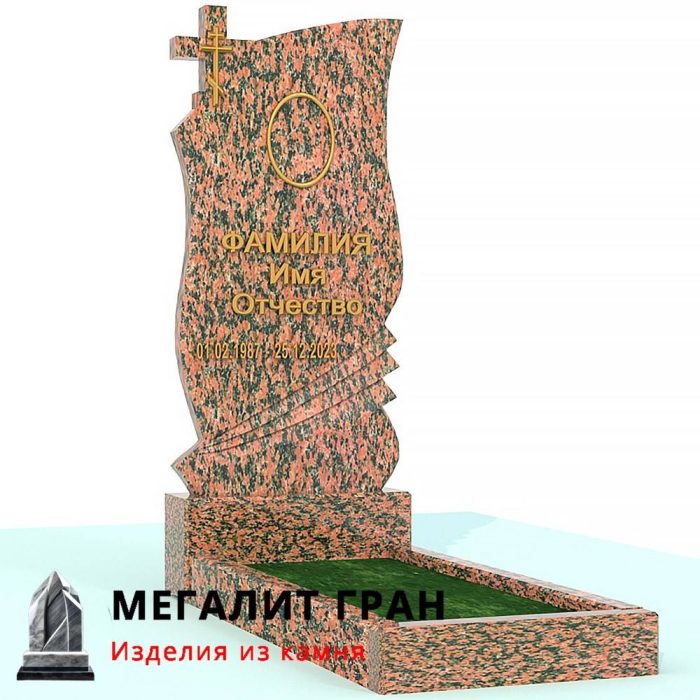 В-017 памятник, одиночный с крестом — изображение 3