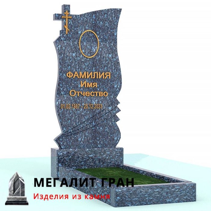 В-017 памятник, одиночный с крестом — изображение 5
