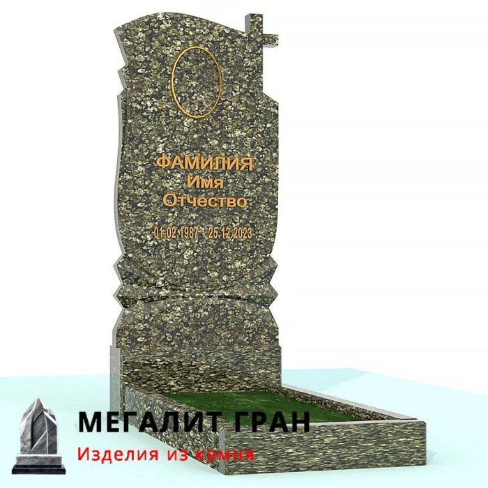 В-027 памятник, одиночный с крестом — изображение 4