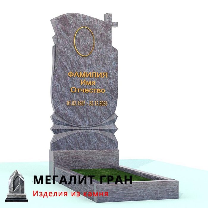 В-027 памятник, одиночный с крестом — изображение 6