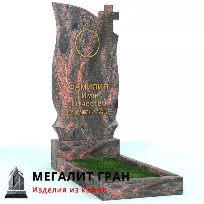 В-093 памятник, одиночный с крестом — изображение 2