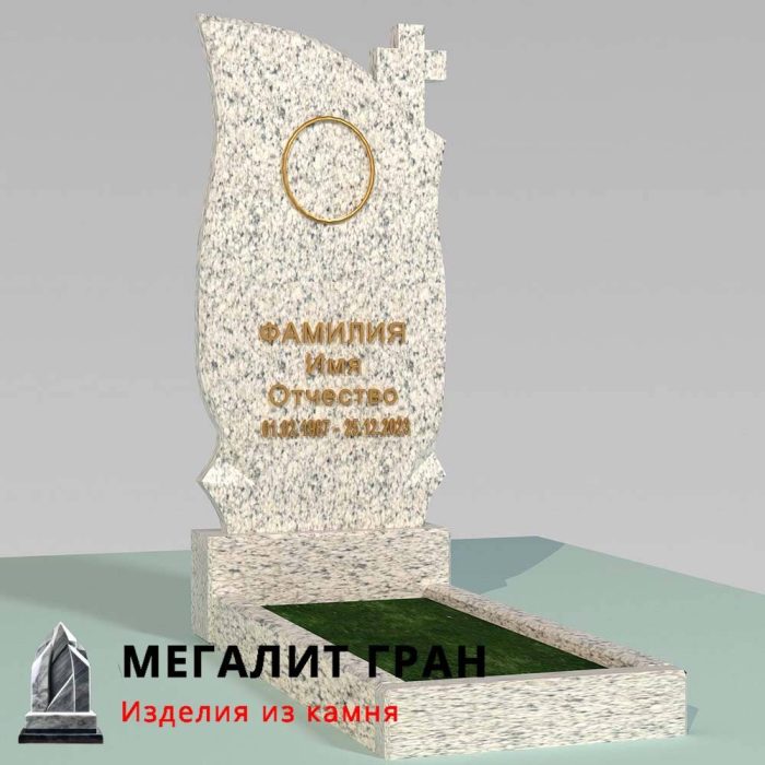 В-093 памятник, одиночный с крестом — изображение 13