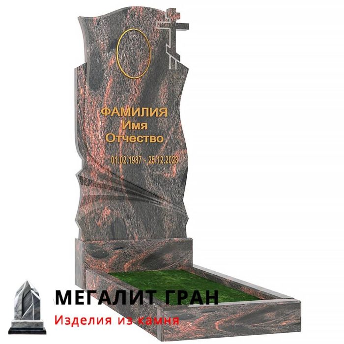 В-029 памятник, одиночный с крестом — изображение 2
