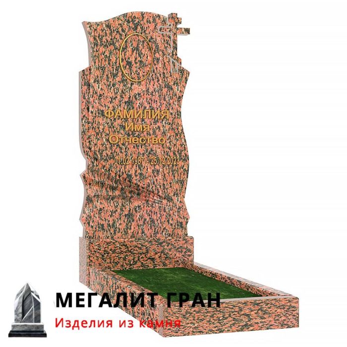 В-029 памятник, одиночный с крестом — изображение 3