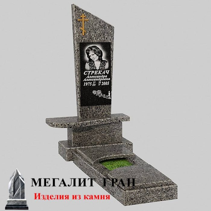 Б-04 бетонный одиночный памятник — изображение 3