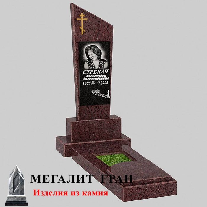 Б-04 бетонный одиночный памятник — изображение 5