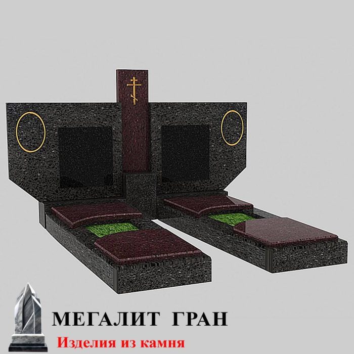 Б-33 памятник из гранитной мраморной крошки — изображение 2
