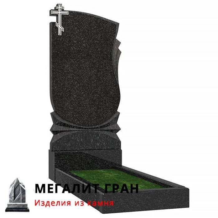 В-030 одиночный памятник с крестом — изображение 9