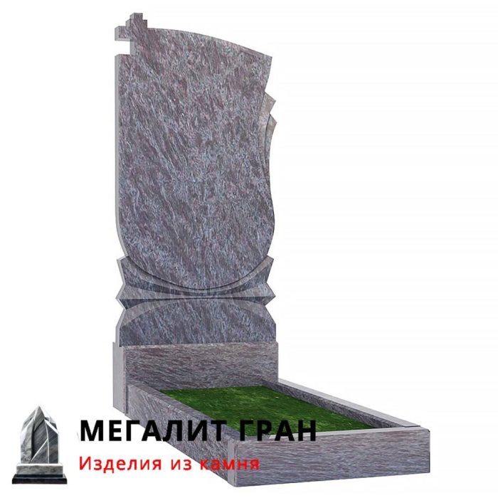 В-030 одиночный памятник с крестом — изображение 6