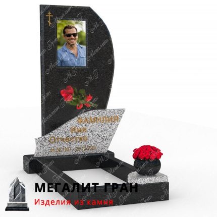 Гранитный элитный памятник CV-08 покост