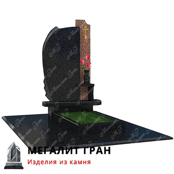 гранитный памятник комбинированный в Бобруйске