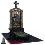 элитный комбинированный памятник с крестом в бобруйске