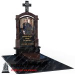 элитный комбинированный памятник с крестом в бобруйске