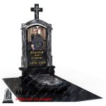 элитный комбинированный памятник с крестом в бобруйске